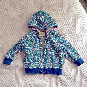 MiniBoden Sherpa lined hoody 5-6yo